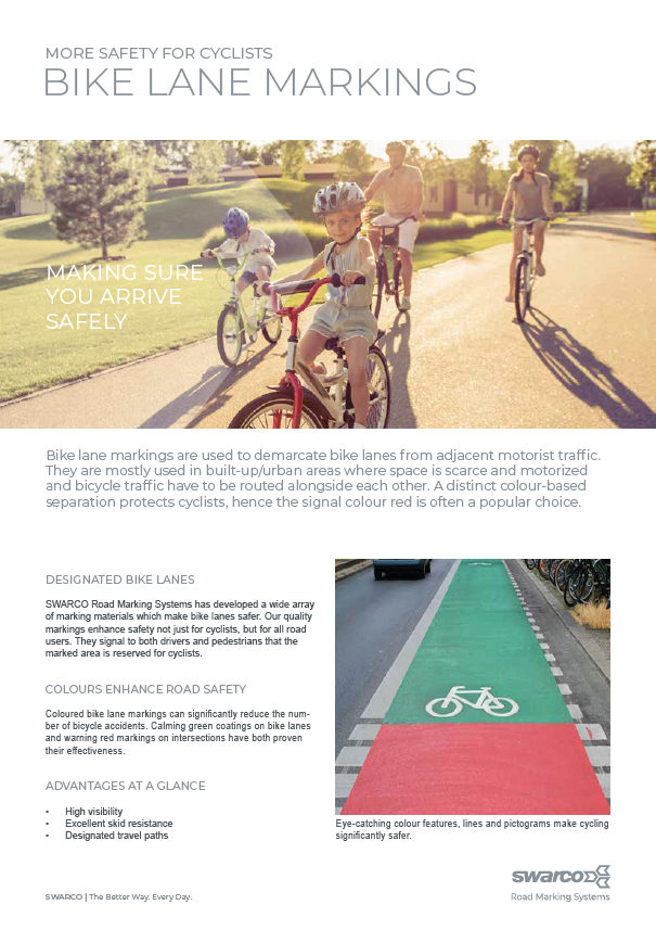 Bike Lane Markings Flyer